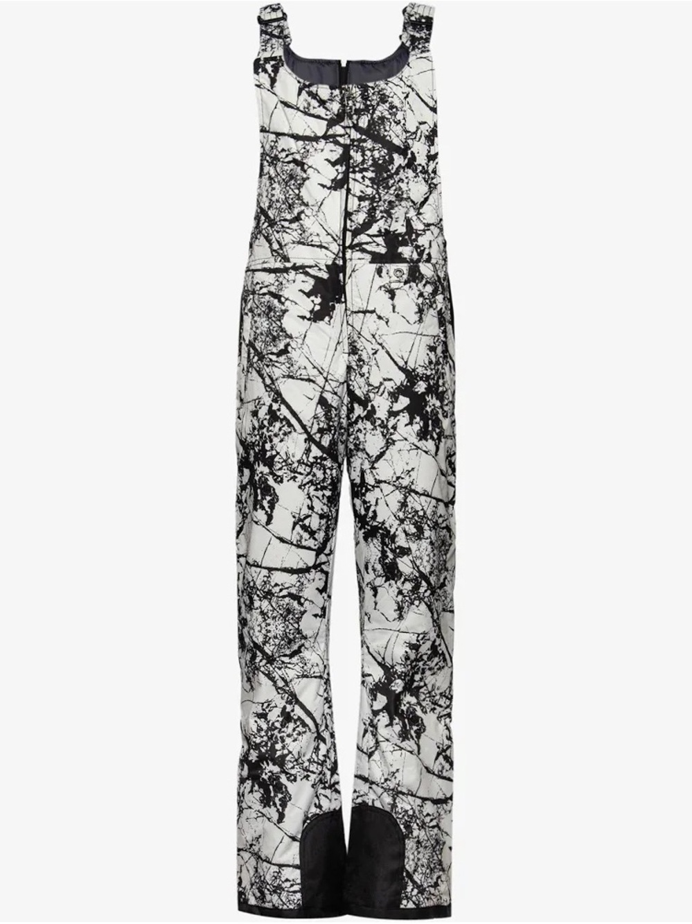 Arctix Black & White Marble-Print Wide-Leg Jumpsuit